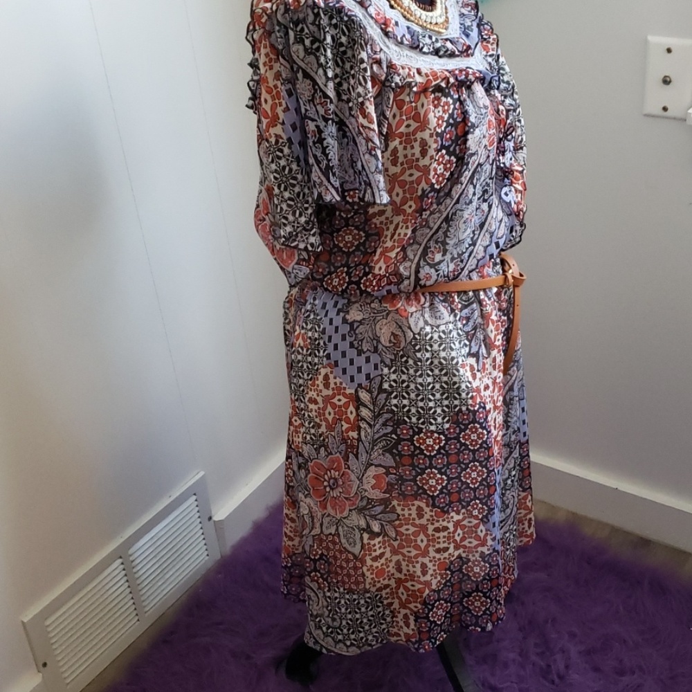 Patterned American Rag Dress - Picture 2 of 3